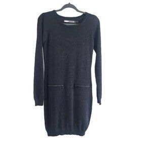 MARC NEW YORK Andrew Marc Thin Gray Long Sleeves Tunic Dress Size Small